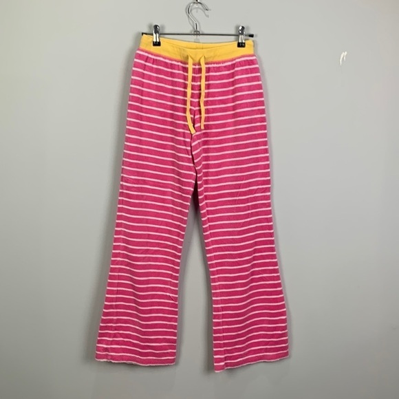 Mini Boden Striped Terry Drawstring Pants - Picture 1 of 7